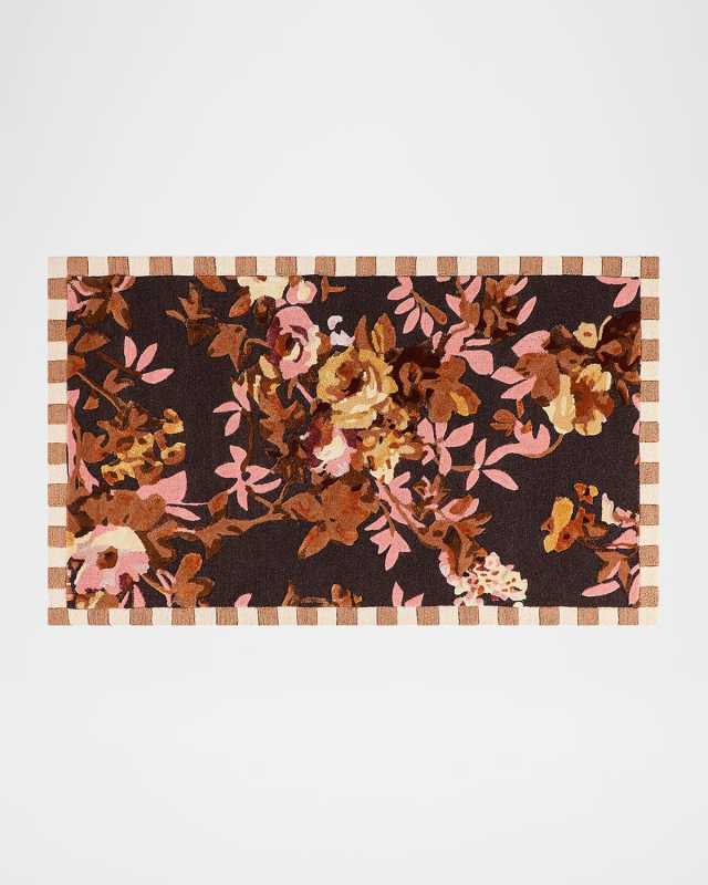 Wild Rose Floral Rug, 3' x 5'